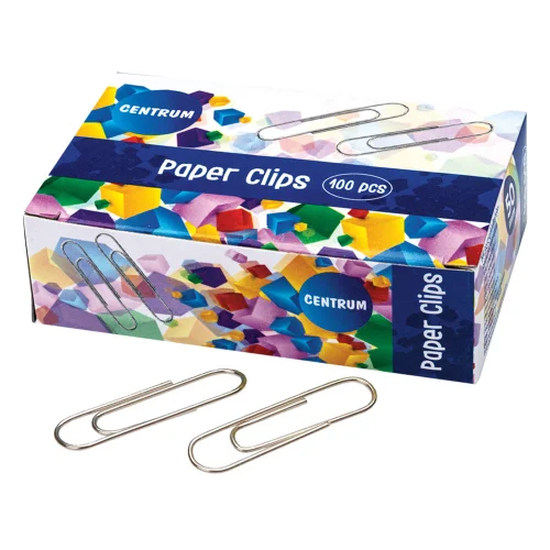 Paper clips Centrum 50mm nickel 100 pcs, 1000000000017749