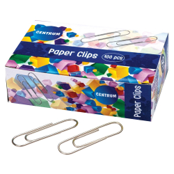 Paper clips Centrum 78mm nickel 50 pcs