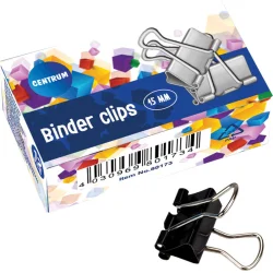 Binder clips Centrum 15 mm 12 pcs