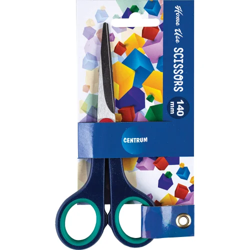 Scissors Centrum 14cm grn rubber handles, 1000000000038418