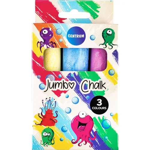Chalk Centrum Jumbo D24 color 3pc, 1000000000038976