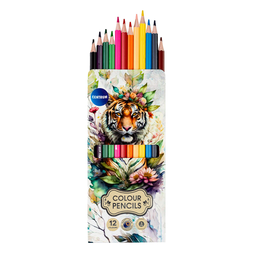 Color Pencils Centrum Tiger 12col. long, 1000000000048207 02  — OK Office Color Pencils Centrum Tiger 12col. long, 1000000000048207 02