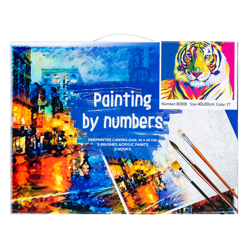 Комплект за рисуване акрил 80908 Тигър, 1000000000044666 02 