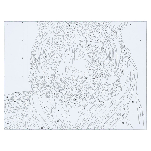 Комплект за рисуване акрил 80908 Тигър, 1000000000044666 03 