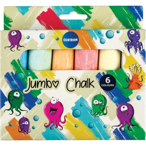 Chalk Centrum Jumbo color 6pc, 1000000000016923