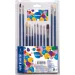 Paint brushes 8 round + 4 flat 12 pieces, 1000000000018215 02 
