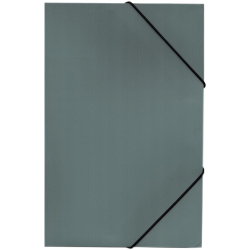 PVC папка с ластик A4 сив