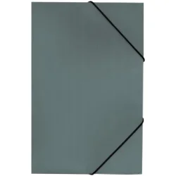 Pvc folder with elastic band A4 grey