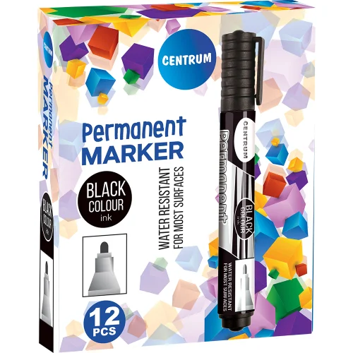 Permanent Marker Centrum round black, 1000000000012349 02 