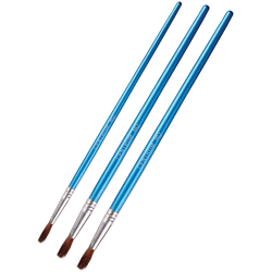 Paint brushes round №8~12 Pony 3 pieces