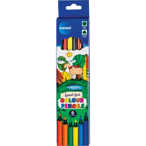 Color Pencils Centrum Girafe 6 col.long, 1000000000021966