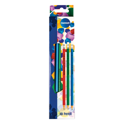 Pencil with eraser Centrum Plastic HB, 1000000000025454 03 