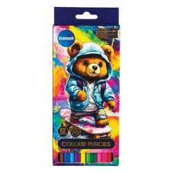 Цветни моливи Centrum Bear 12цв. дълги