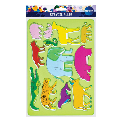 Drawing template Centum Animals assorted, 1000000000039902 02 