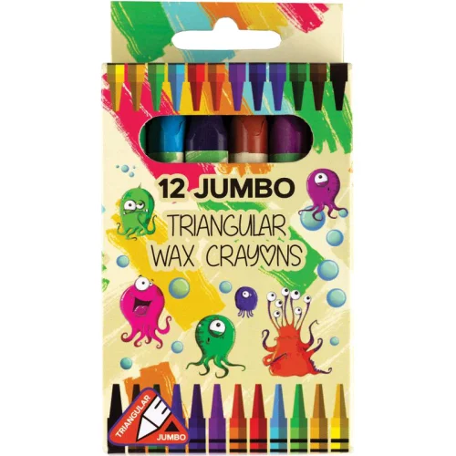 Wax pastels Centrum Jumbo Zoo 12 colors, 1000000000026632