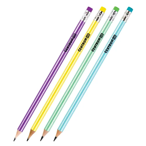 Pencil with eraser Centrum Wood-free HB, 1000000000038276