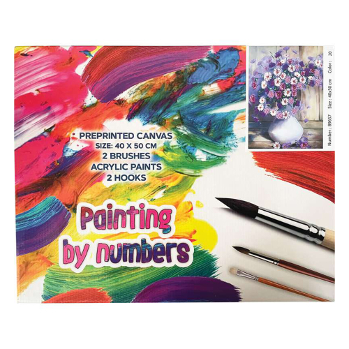 Acrylic painting set 89657 Flowers, 1000000000042806 02 
