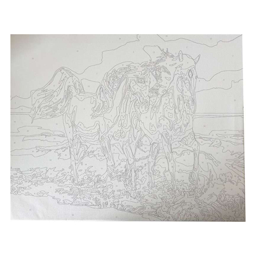 Комплект за рисуване акрил 89659 Коне, 1000000000042808 03 