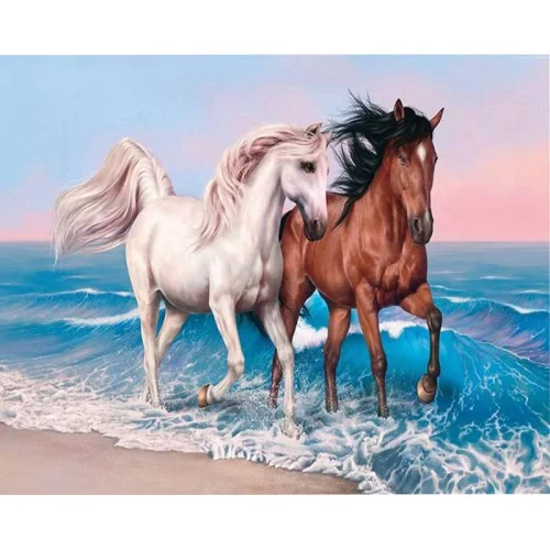 Acrylic painting set 89659 Horses, 1000000000042808