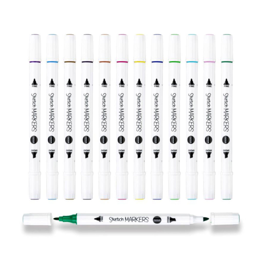 Sketch маркер Centrum 2 върха 12 цвята, 1000000000039917 02 
