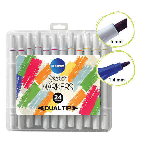 Sketch маркер Centrum 2 върха 24 цвята, 1000000000040088 03 