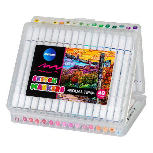 Marker Sketch Centrum 2 tips 48 colours, 1000000000044294 02 