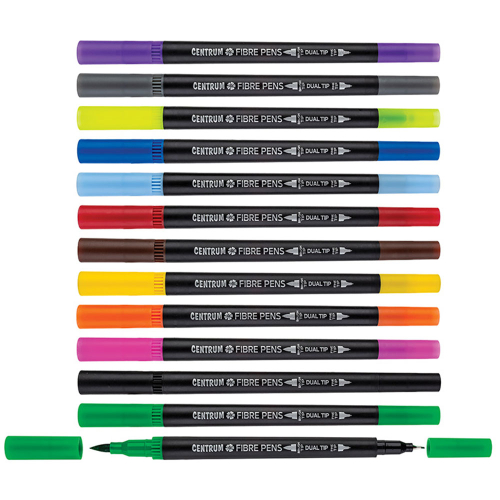 Флумастери Centrum 89733 двувърхи 12 цв, 1000000000051319 02 