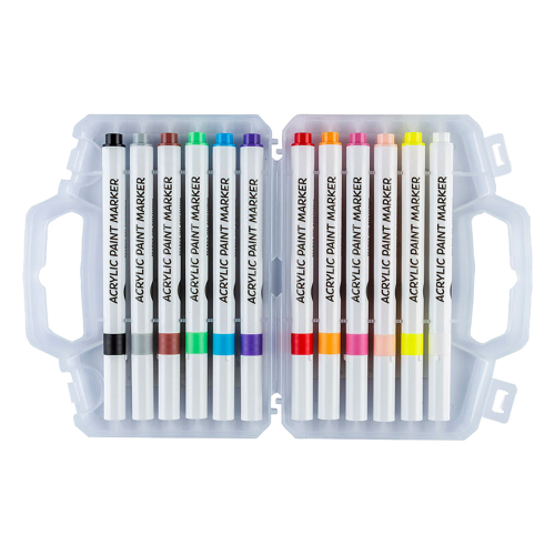 Acrylic markers Centrum 12clrs in box, 1000000000048460 02  — OK Office Acrylic markers Centrum 12clrs in box, 1000000000048460 02