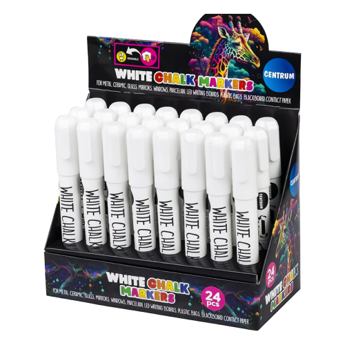 Chalk Marker Centrum Round/Bevelled Wht, 1000000000050428 02 