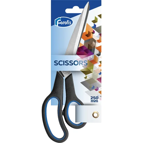 Scissors Forofis 25 cm rubber handles, 1000000000037846 02 