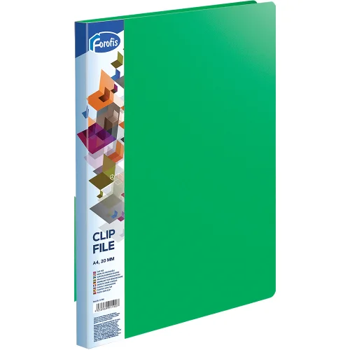 Clip file folder Forofis green, 1000000000038617