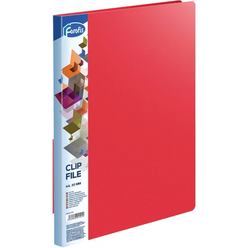 Clip file folder Forofis red, 1000000000038618