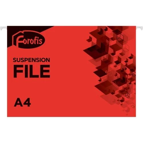 Папка картотека Forofis V-образна червен, 1000000000038619