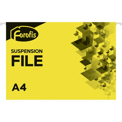 Папка картотека Forofis V-образна жълт, 1000000000038621