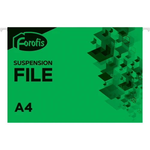 Hanging folder Forofis V-shaped green, 1000000000038622