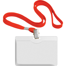 Хориз. бадж Forofis с лента 90/57мм чрв