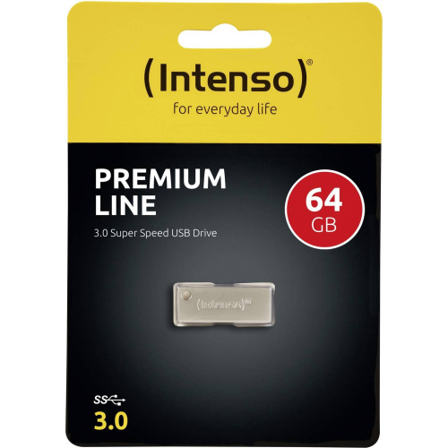 Памет USB Intenso 3.2 64GB Premium Line, 2004034303020683 03  — OK Office Памет USB Intenso 3.2 64GB Premium Line, 2004034303020683 03