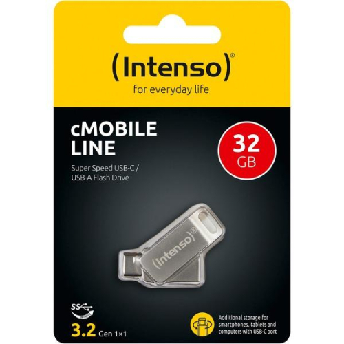 Памет USB Intenso 3.2 32GB cMobile Line, 2004034303025053 03  — OK Office Памет USB Intenso 3.2 32GB cMobile Line, 2004034303025053 03