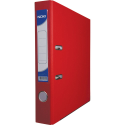 Lever arch file Noki PP edg.A4 5cm red
