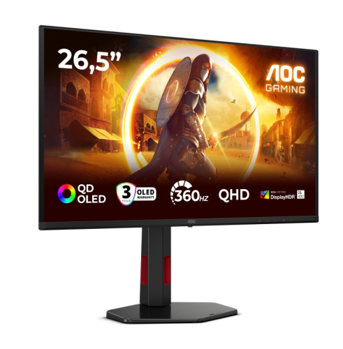 Геймърски монитор AOC Q27G4SDR, 26.5' QD-OLED 2560x1440, 2004038986183048 02 