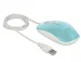 Мишка DeLock, USB-A, LED, Кабел 1.3 м, USB, 1200 dpi, тюркоаз, 2004043619125388 03 