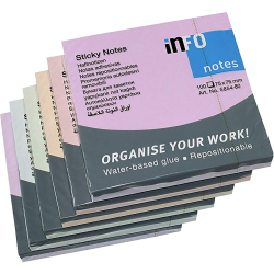 Sticky notes Info 75/75 Harmony 6x100 sh