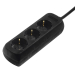 Power Strip Hama 108841, 3 outlets, Black, 2004047443138415 06 