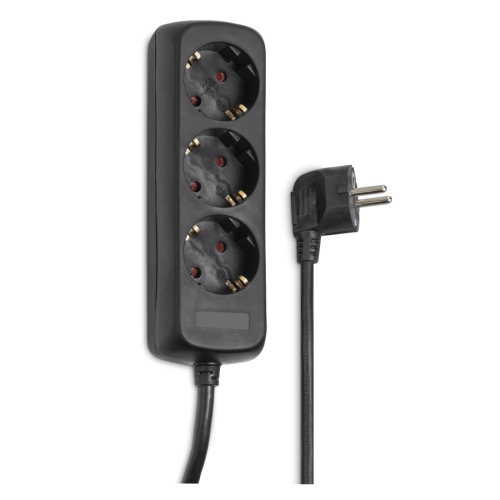 Разклонител Hama 108841, 3 гнезда, черен, 2004047443138415 02 