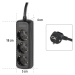 Power Strip Hama 108841, 3 outlets, Black, 2004047443138415 06 