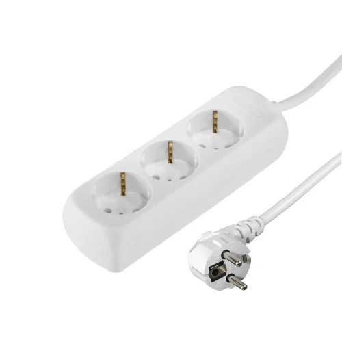 Hama 3-Way Power Strip, with child protection, 5 m, white, 2004047443138422
