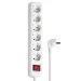 Power Strip HAMA 108833 ,6-way with switch 5m,white, 2004047443171603 10 