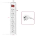 Power Strip HAMA 108833 ,6-way with switch 5m,white, 2004047443171603 10 