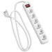 Power Strip HAMA 108833 ,6-way with switch 5m,white, 2004047443171603 10 