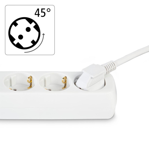 Power Strip Hama 108815, 3 outlets with switch, White, 2004047443182494 05  — OK Office Power Strip Hama 108815, 3 outlets with switch, White, 2004047443182494 05